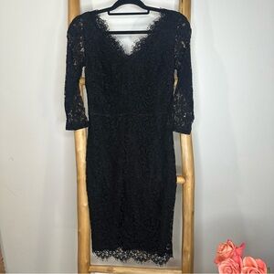 St. John Black Lace Dress 2
